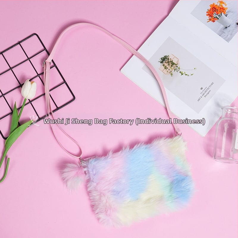 Geantă de umăr PU pentru fete, model tie-dye, căptușeală poliester, pentru copii de grădiniță, Primăvara 2024