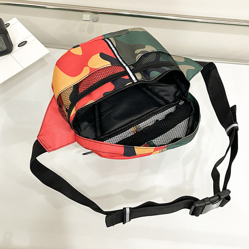 Višestruka muška pojas torba — velika kapaciteta, za outdoor aktivnosti i trčanje; Materijal: Oxford platno; Podstava: poliester; Otvaranje: zatvarač; Unutarnja struktura: džep za mobitel