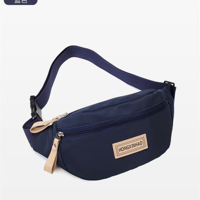 Muška chest bag crossbody, street stil, Oxford tkanina, zatvarač, otvoren vanjski džep, marka Hongxinhao