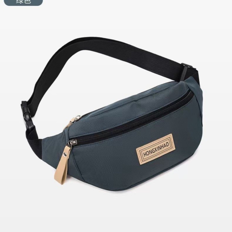 Muška chest bag crossbody, street stil, Oxford tkanina, zatvarač, otvoren vanjski džep, marka Hongxinhao