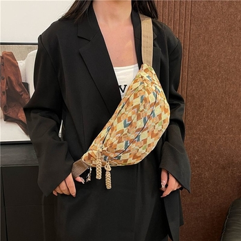 Crossbody torba za prsa – poliester, proljeće 2025, zatvarač, laminirano unutarnje pretiniste, crossbody dizajn