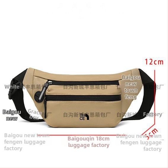 Japán-stílusú kompakt crossbody táska mindennapi használatra, vízálló anyag, cipzáras zárás, poliészter bélés, 2025 tavaszi kiadás