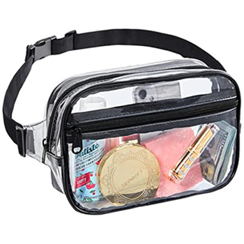 Autonomy Geantă de talie PVC transparentă pentru sporturi în aer liber — Rezistentă la apă, Design transparent, Material PVC