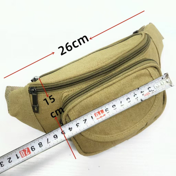 Borsetă de talie din pânză pentru bărbați, imprimeu geometric, rezistență la uzură, model 102, căptușeală din nylon