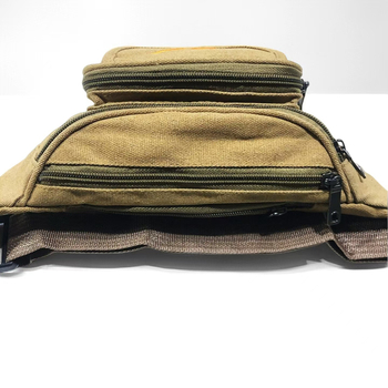 Borsetă de talie din pânză pentru bărbați, imprimeu geometric, rezistență la uzură, model 102, căptușeală din nylon