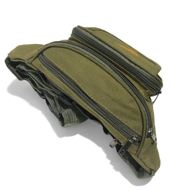 Borsetă de talie din pânză pentru bărbați, imprimeu geometric, rezistență la uzură, model 102, căptușeală din nylon