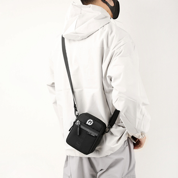 WEPOWER geantă de talie pentru bărbați, impermeabilă, din nylon, căptușeală poliester, model solid