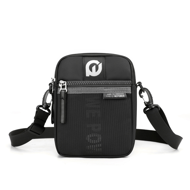 WEPOWER geantă de talie pentru bărbați, impermeabilă, din nylon, căptușeală poliester, model solid