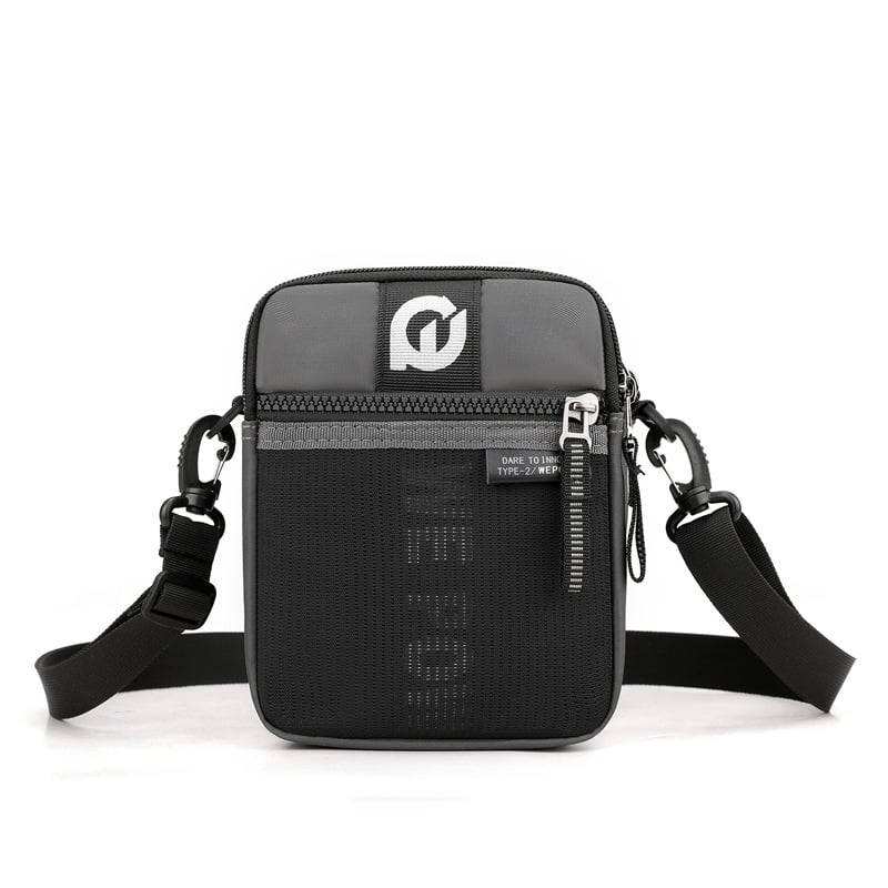 WEPOWER geantă de talie pentru bărbați, impermeabilă, din nylon, căptușeală poliester, model solid