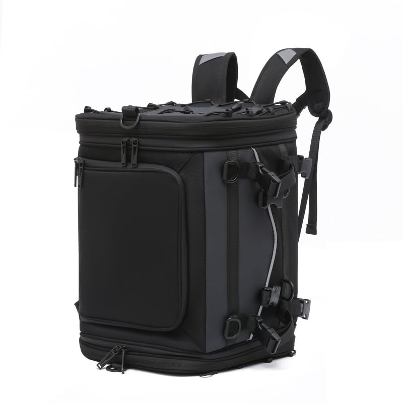 Motorkerékpár hátsó táska, 58L, vízálló oxford anyag, modell 930, esővédő nincs benne