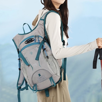 Unisex αδιάβροχο σακίδιο πεζοπορίας, ελαφρύς σχεδιασμός, πολυεστερικό υλικό, ιμάντες με αερόσφυρες, προστασία της σπονδυλικής στήλης, κατάλληλο για υπαίθριες δραστηριότητες