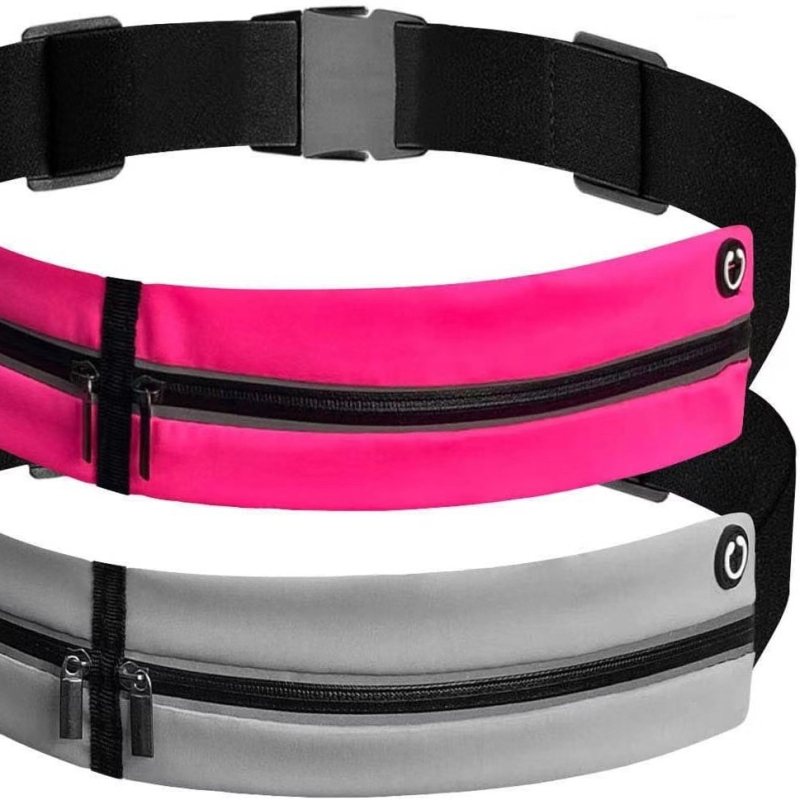 Sportska pojasna torba za trčanje s pretincom za telefon – vodootporna, ultra lagana, proširiva, unisex (Poliester; vodootporna; ultra lagana; proširiva; unisex)