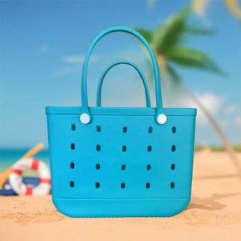 Torba za plažu EVA, vodootporna, kvadratnog oblika, jednobojni dizajn