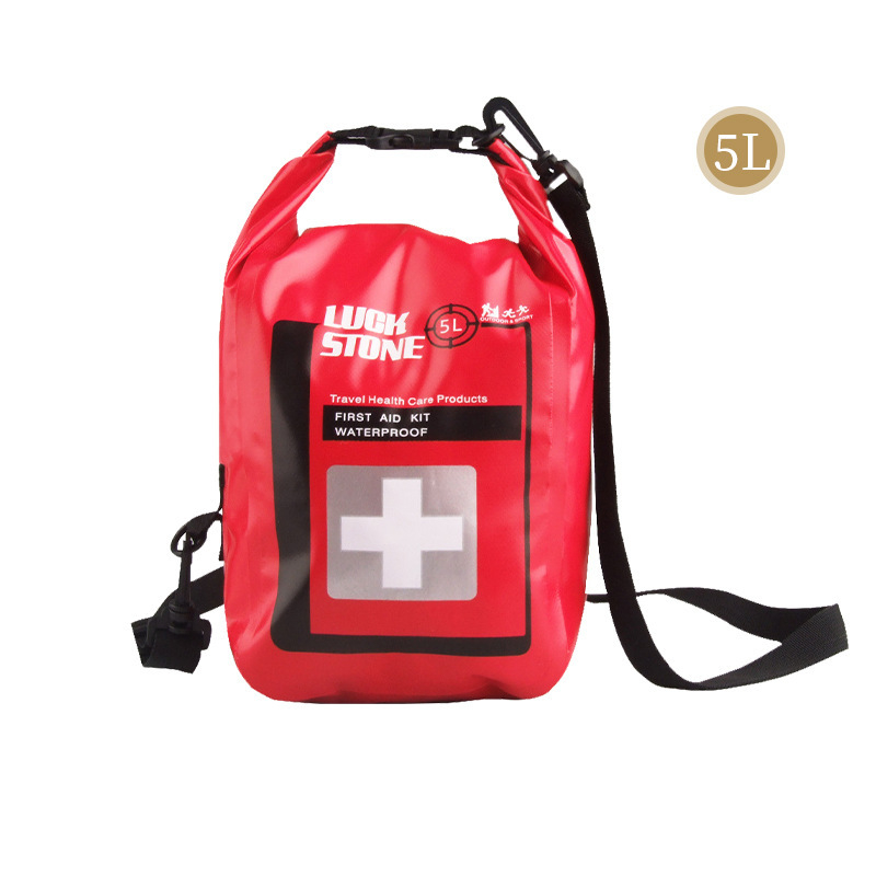 Vanjska vodootporna torba, kapacitet 2L/5L, 180 g, materijal: 250D PVC mrežasta tkanina, marka LUCKSTONE, tiskano logo