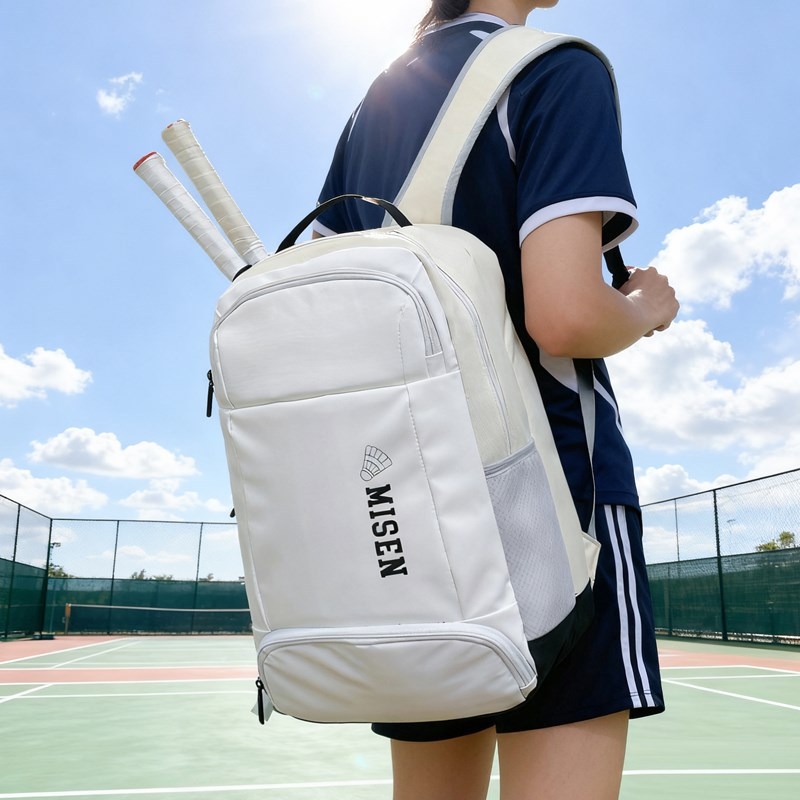 Sportski ruksak s odjeljkom za cipele i torbom za badminton rakete (Unisex, Nylon, Kapacitet ispod 20 l, Vodootporan, Udržava 12-inčni prijenosnik)