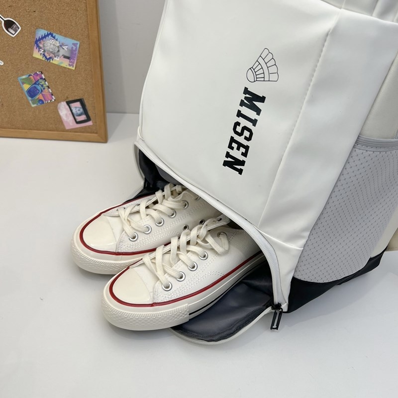 Sportski ruksak s odjeljkom za cipele i torbom za badminton rakete (Unisex, Nylon, Kapacitet ispod 20 l, Vodootporan, Udržava 12-inčni prijenosnik)