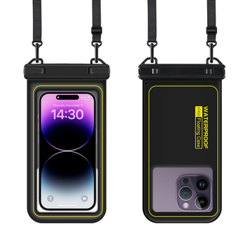 Szabadidős vízálló telefontáska – PVC, vízálló anyag, logóval testreszabható, érintésérzékeny kijelző kompatibilis, úszásra, búvárkodásra és vízisportokra