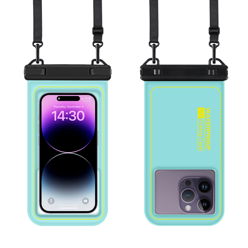 Szabadidős vízálló telefontáska – PVC, vízálló anyag, logóval testreszabható, érintésérzékeny kijelző kompatibilis, úszásra, búvárkodásra és vízisportokra