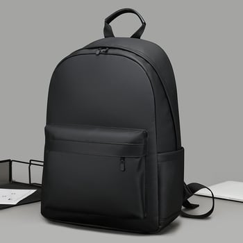 Rucsac impermeabil, material membrană din piele, capacitate sub 20L, compatibil cu laptop 8 inch, stil urban minimalist pentru călătorii