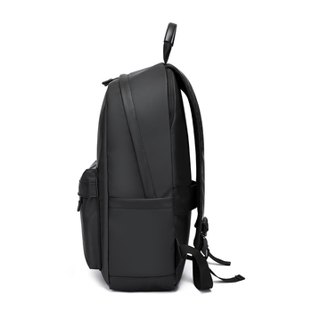 Rucsac impermeabil, material membrană din piele, capacitate sub 20L, compatibil cu laptop 8 inch, stil urban minimalist pentru călătorii