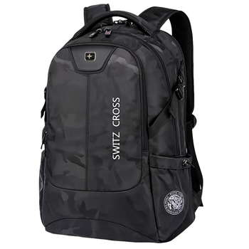 Ruksak s kamuflažnim uzorom, vodootporan Oxford materijal, kapacitet 36-55 L, kompatibilan s 16-inčnim laptopom, unisex (36-55 L; 16-inčni laptop)