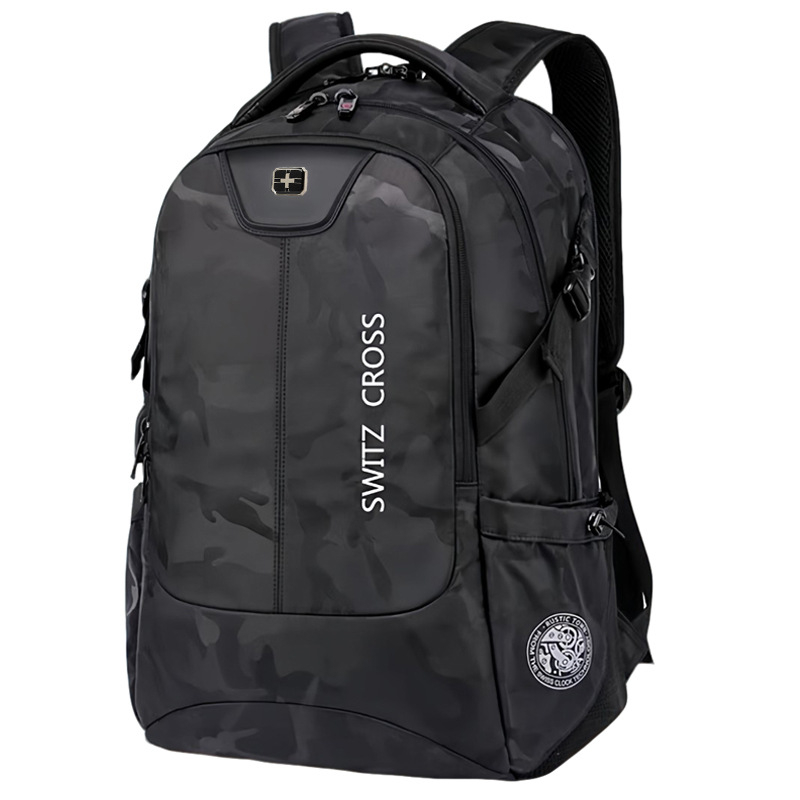 Ruksak s kamuflažnim uzorom, vodootporan Oxford materijal, kapacitet 36-55 L, kompatibilan s 16-inčnim laptopom, unisex (36-55 L; 16-inčni laptop)