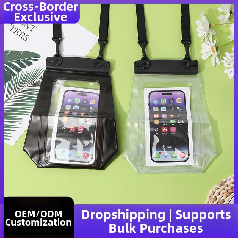 Vízálló telefon táska – egyszerű stílus, környezetbarát PVC-anyag, vízálló szövet, logó nyomtatás, testreszabás és licencelhető saját márka