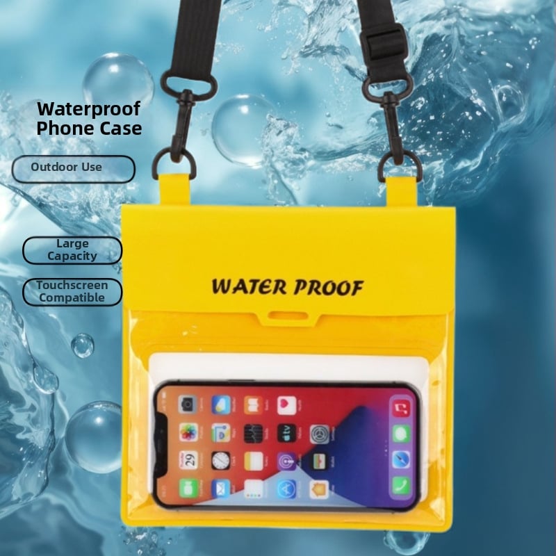 Saforna PVC vízálló deréktáska érintőképernyő-kompatibilitással, nagy kapacitású, állítható dupla kampó