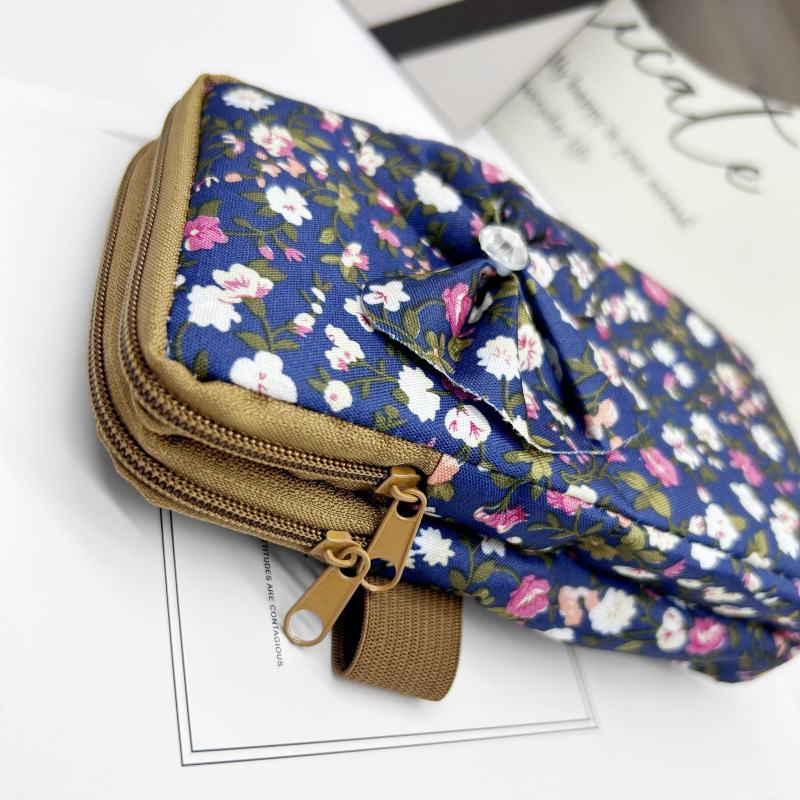 Mobiltelefon táska nőknek, (vászon, cipzáras nyitás, függőleges négyzet alakú, városi egyszerűség)