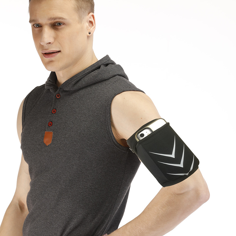 Torba za telefon na nadlakticu za outdoor sport – unisex, ultra lagana, prozračna, otporna na habanje, geometrijski uzorak