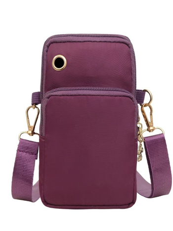 Oxford anyagú mobiltelefon-táska, cipzárral, függőleges négyszögű forma, uniszex, street style