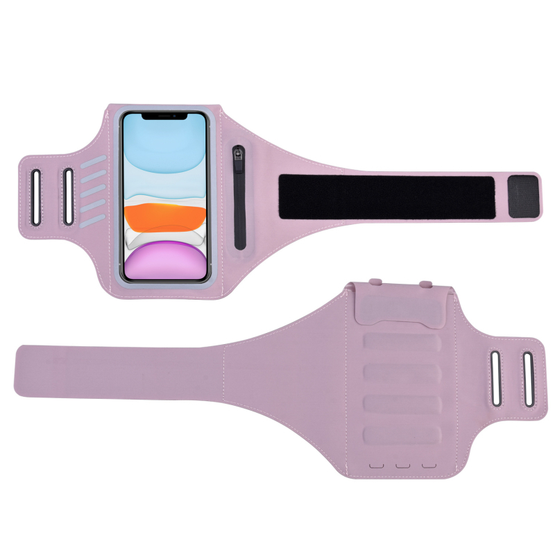 Narukvica za telefon za trčanje i biciklizam - unisex, poliester, s otisnutim logom, za vanjske sportove