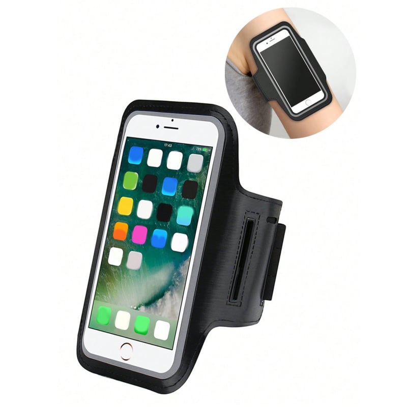 Torba za ruku za trčanje, unisex, vanjski sportovi, prozračna elastična tkanina, univerzalna kompatibilnost s telefonima (Apple i Huawei)