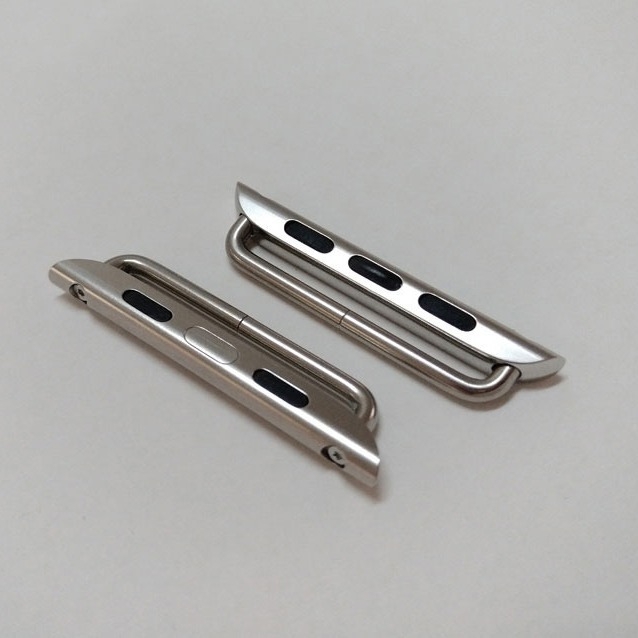 Συνδετήρας ζώνης Apple Watch, CNC επεξεργασμένος μεταλλικός, κεφαλή με βίδα τύπου, προσαρμογέας iWatch