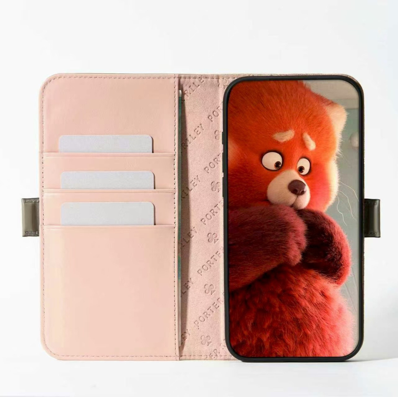 Valódi bőrből készült flip tok iPhone 17 Pro Max-hez, üzleti stílus, teljes lefedettség, anti-drop védelem, olajos élkialakítás