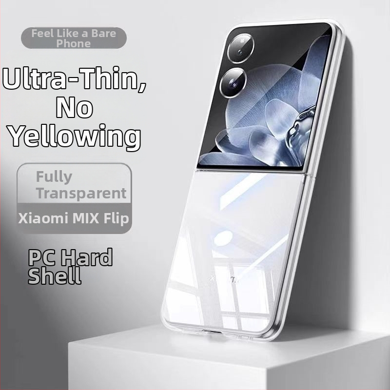 Tālruņa vāciņš Xiaomi Mixflip – caurspīdīgs PC ciets korpuss, injekciju formēšana, trieciensizturīgs, nodilumizturīgs, kritienizturīgs