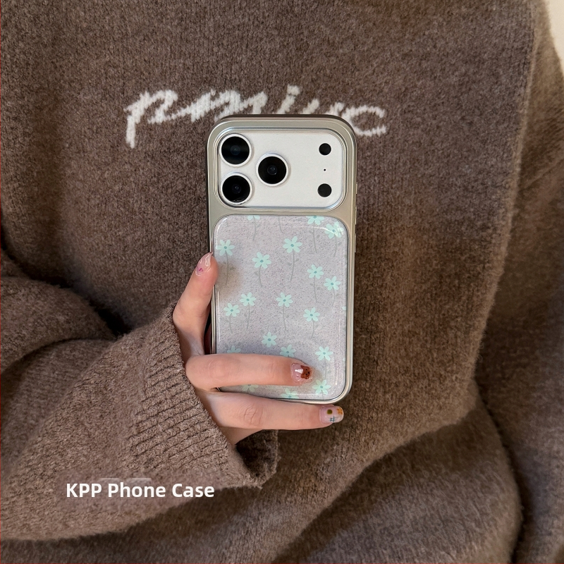 KPPins stila aizsargkaste ar ziedu rakstu iPhone 17 Pro un 17 Pro Max