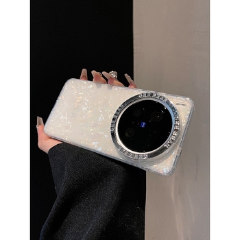 Vivo telefonhoz készült átlátszó mintás hátlap, akril, ütésálló, csúszásmentes, leesésálló