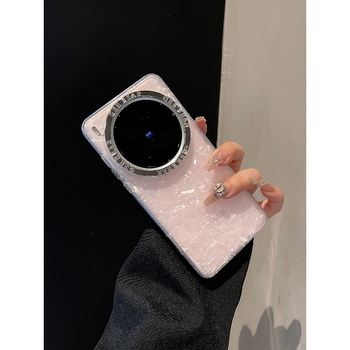 Vivo telefonhoz készült átlátszó mintás hátlap, akril, ütésálló, csúszásmentes, leesésálló