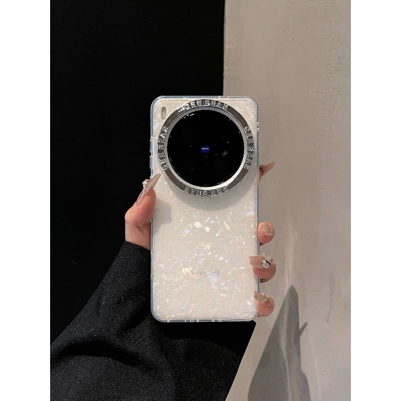 Vivo telefonhoz készült átlátszó mintás hátlap, akril, ütésálló, csúszásmentes, leesésálló