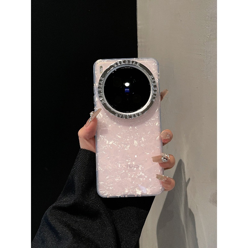 Vivo telefonhoz készült átlátszó mintás hátlap, akril, ütésálló, csúszásmentes, leesésálló