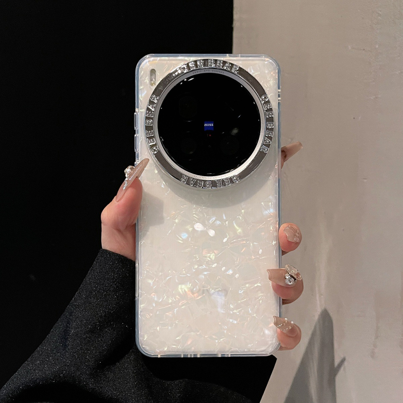 Vivo telefonhoz készült átlátszó mintás hátlap, akril, ütésálló, csúszásmentes, leesésálló