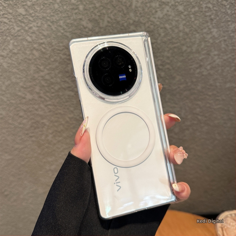 Vivo X Fold3 un X Fold5 tālruņa vāciņš — ultra plāns hinge vāciņš, Flip Cover stils, PC materiāls, spēcīga magnētiskā pievilkšana