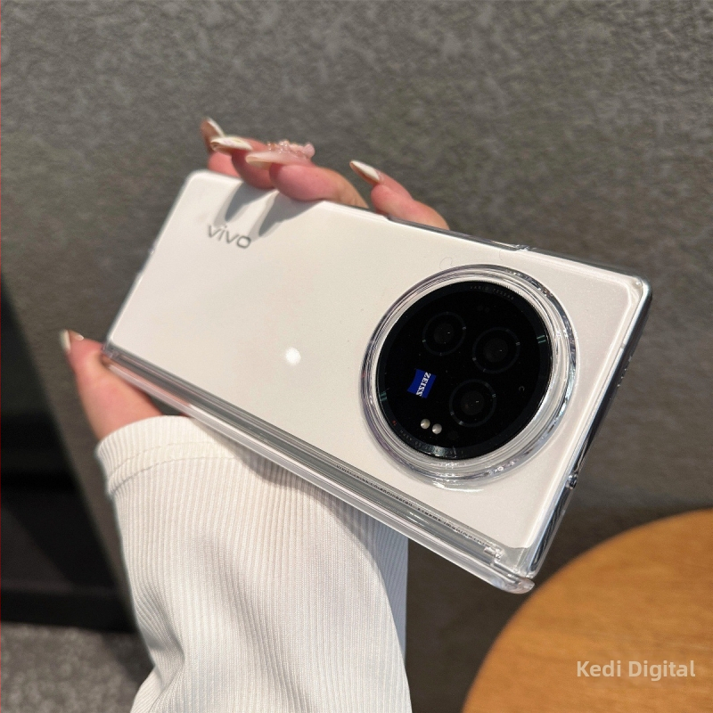 Vivo X Fold3 un X Fold5 tālruņa vāciņš — ultra plāns hinge vāciņš, Flip Cover stils, PC materiāls, spēcīga magnētiskā pievilkšana