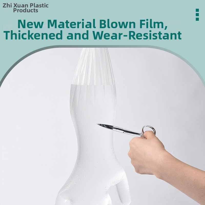 Vienreizējās CPE cimdi ar garu garumu, trauku mazgāšanai un pārtikas apstrādei, ūdensnecaurlaidīgi, piemēroti pārtikai