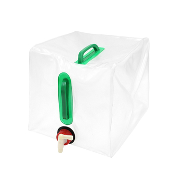 Összecsukható kültéri víz tasak 20L – PVC, vízálló anyag, minimalist stílus, kempingezéshez (nem alkalmas ivóvíznek)