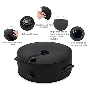 Kültéri sátor vízzel töltött súlyzószák, 20L, 1000D PVC háló, vízálló anyag, strand sátorhoz, asztal és szék stabilizálására; logó nyomás elérhető