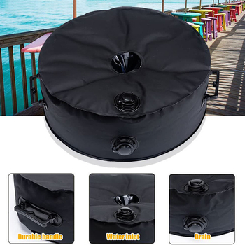 Kültéri sátor vízzel töltött súlyzószák, 20L, 1000D PVC háló, vízálló anyag, strand sátorhoz, asztal és szék stabilizálására; logó nyomás elérhető