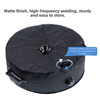 Kültéri sátor vízzel töltött súlyzószák, 20L, 1000D PVC háló, vízálló anyag, strand sátorhoz, asztal és szék stabilizálására; logó nyomás elérhető