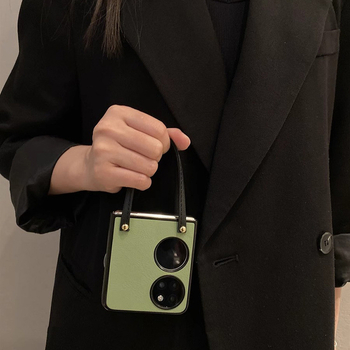 Zaštitna maska za Huawei Pocket 2 s flipom, Chanel stil; umjetna koža; tkanina izrada; podržava prilagodbu; kompatibilan s NovaFlip, Pocket2, Pockets